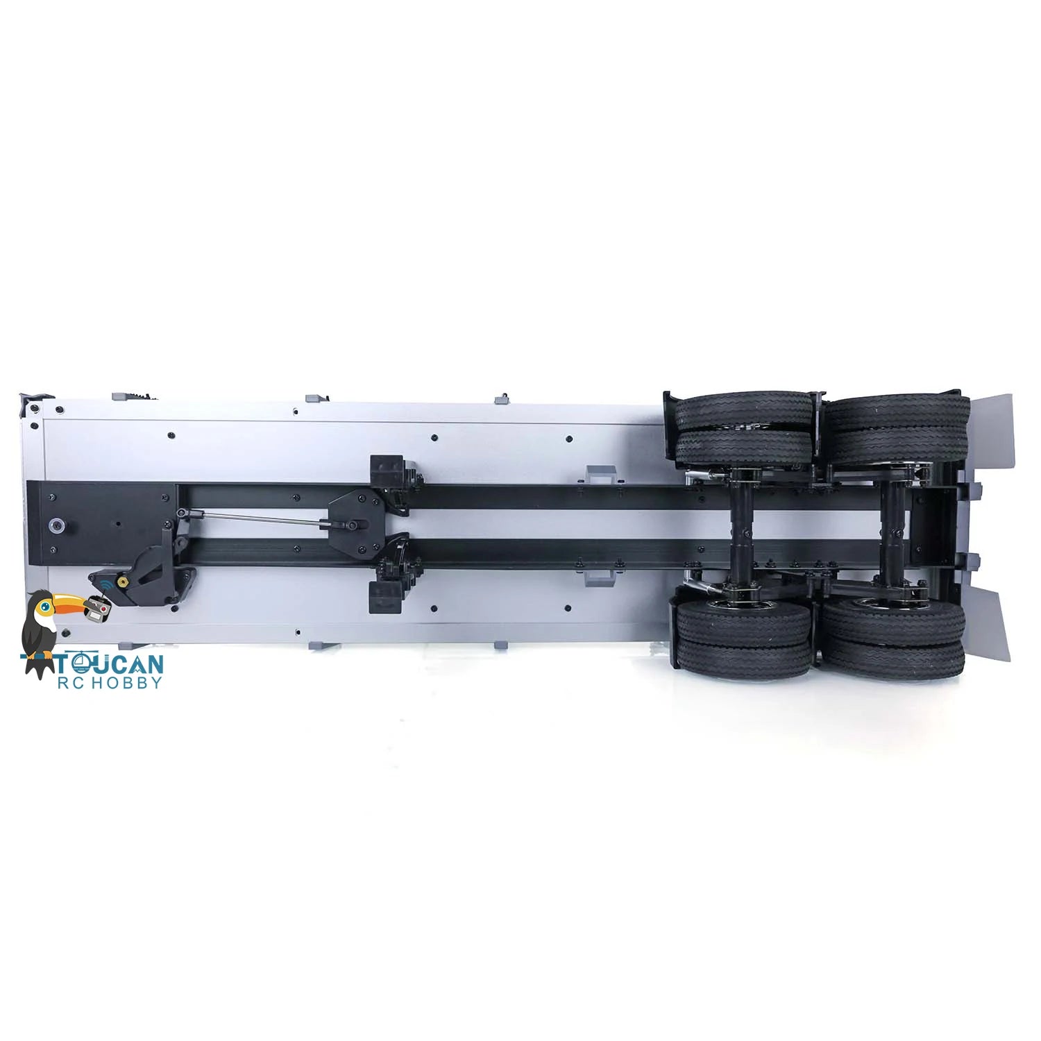SALE 1/14 RC Tractor Flatbed Semi Trailer Truck KIT 2 Axles for TAMIYAYA Remote Control Vehicle Car Model ToucanHobby TH01024