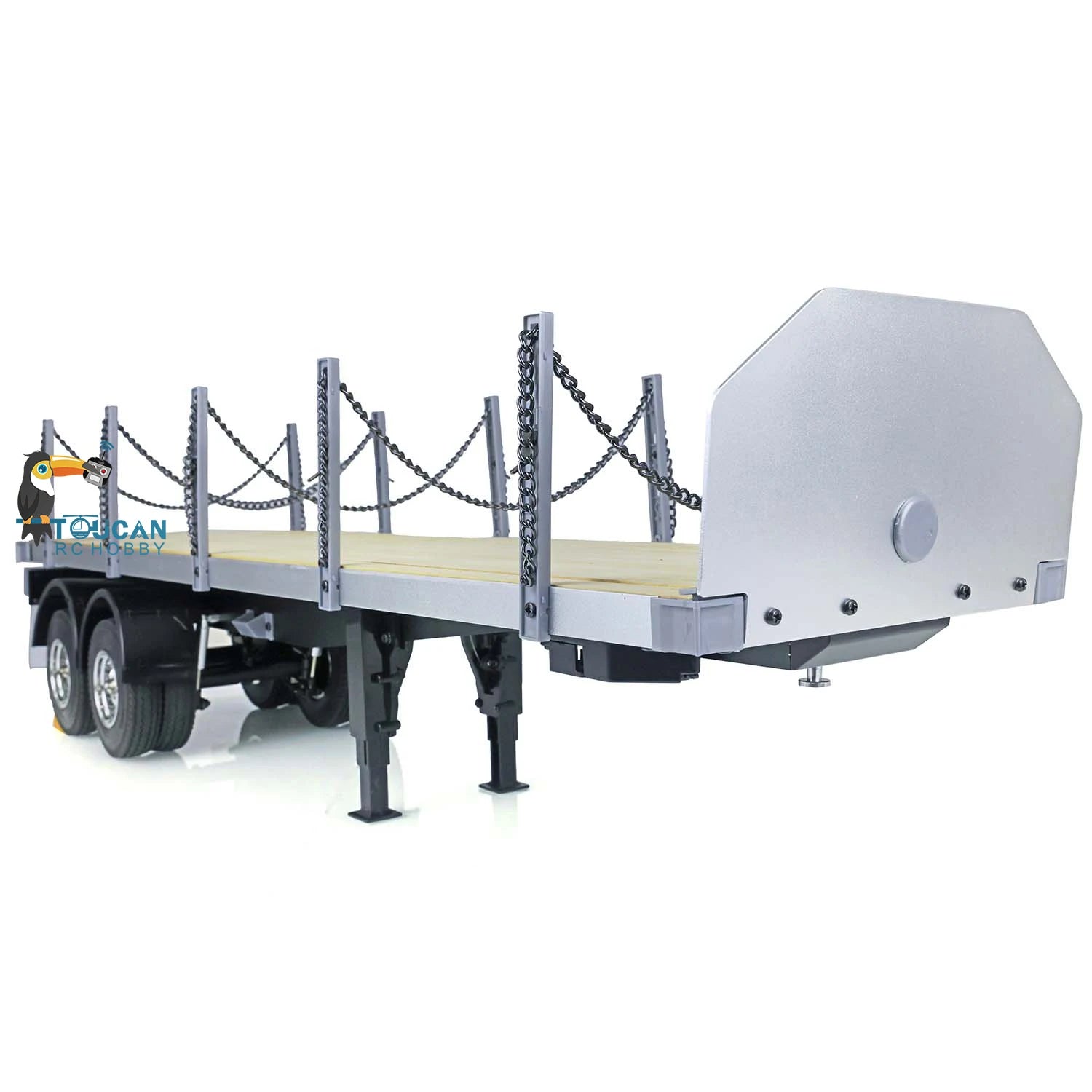 SALE 1/14 RC Tractor Flatbed Semi Trailer Truck KIT 2 Axles for TAMIYAYA Remote Control Vehicle Car Model ToucanHobby TH01024