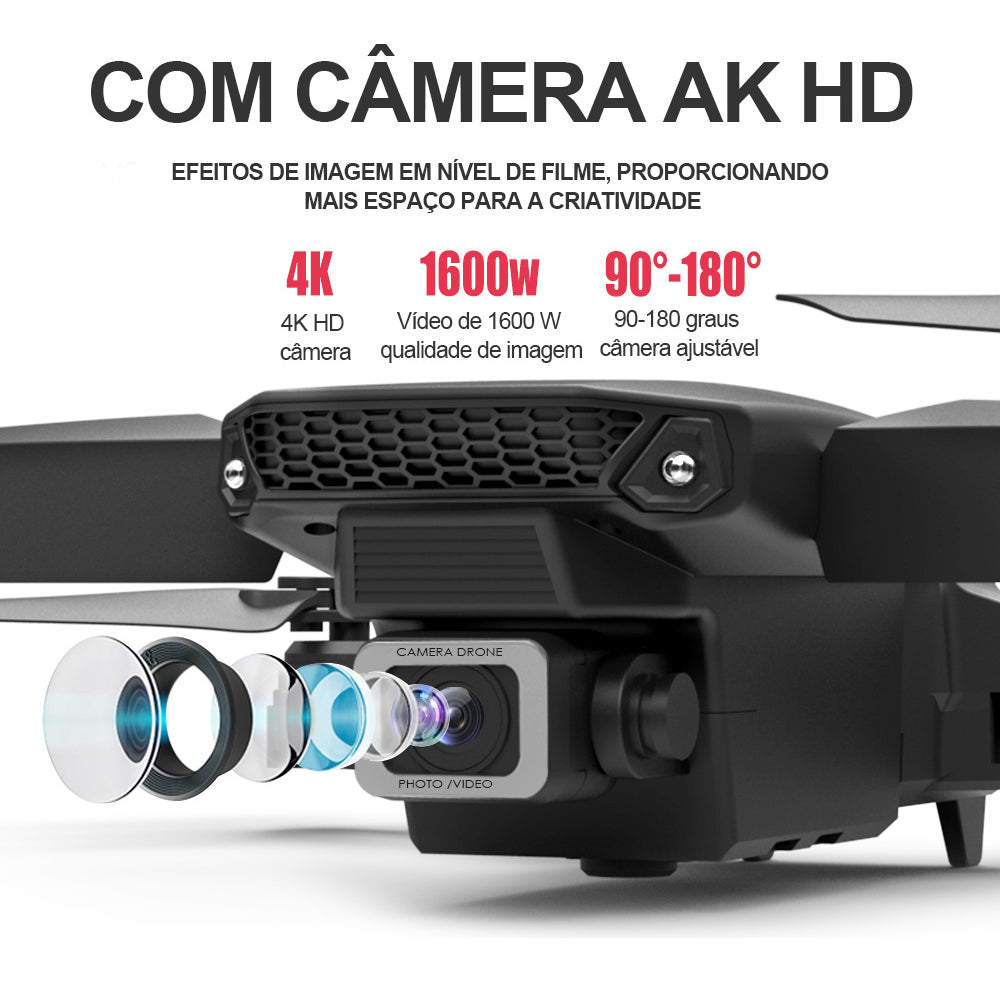 E88 Drone Com Camera Drone Profissional 1080p Hd 4k Fpv Wifi LSRC