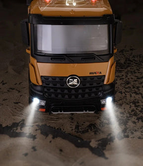 Caminhão Bitruck Basculante Huina 1536 Controle Remoto 1:14