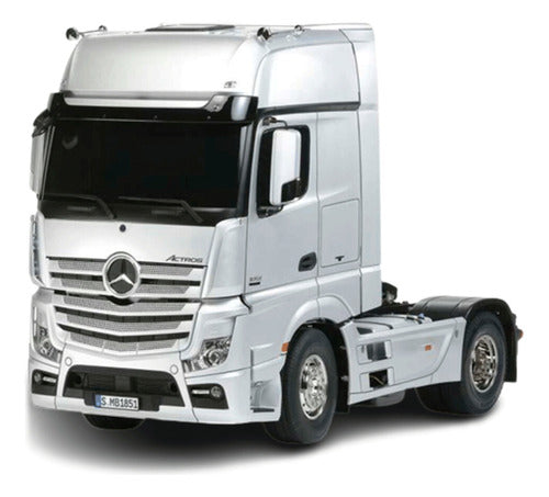Automodelo Caminhão Mercedes Benz Actros Tamiya 1/14 Cinza