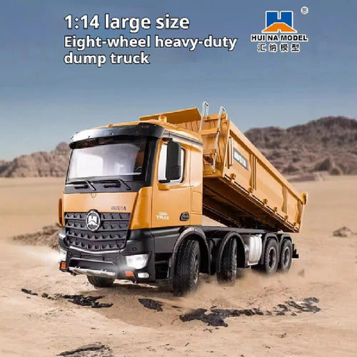 Caminhão Bitruck Basculante Huina 1536 Controle Remoto 1:14