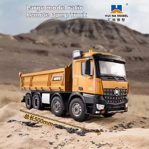 Caminhão Bitruck Basculante Huina 1536 Controle Remoto 1:14