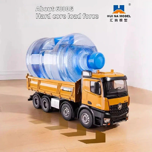 Caminhão Bitruck Basculante Huina 1536 Controle Remoto 1:14