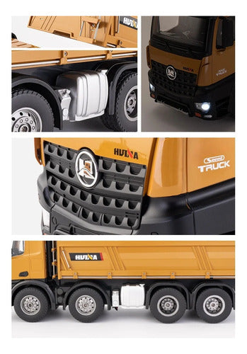 Caminhão Bitruck Basculante Huina 1536 Controle Remoto 1:14