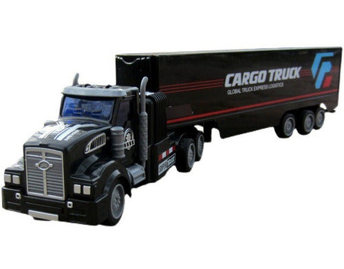 Caminhão Carreta Baú Usa Controle Remoto Jp410