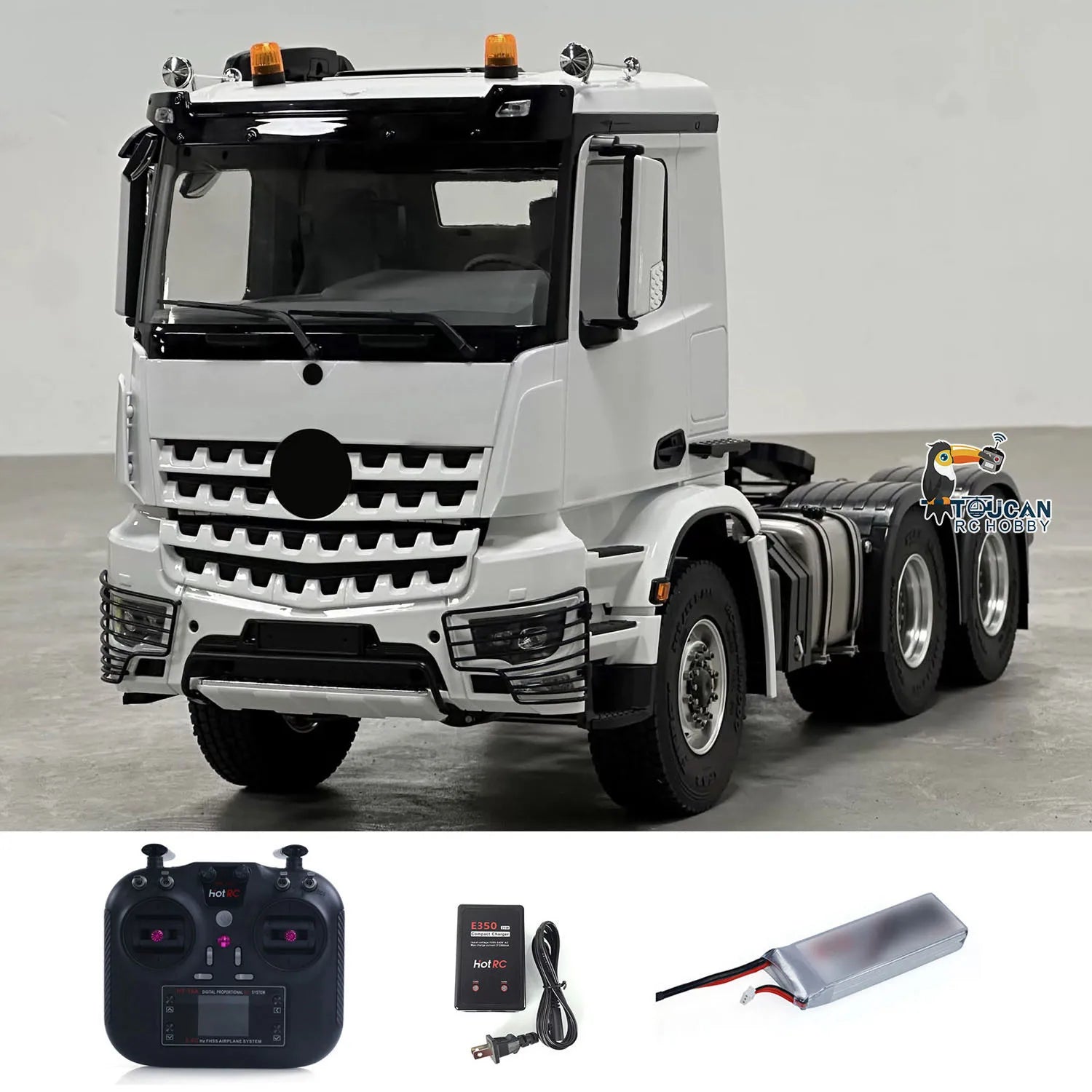 1/14 RC Tractor Truck 3363 Radio Controlled Lorry Car Model Metal NO Lock Differential Axle 2Speed Gearbox Light Sound Radio Toy