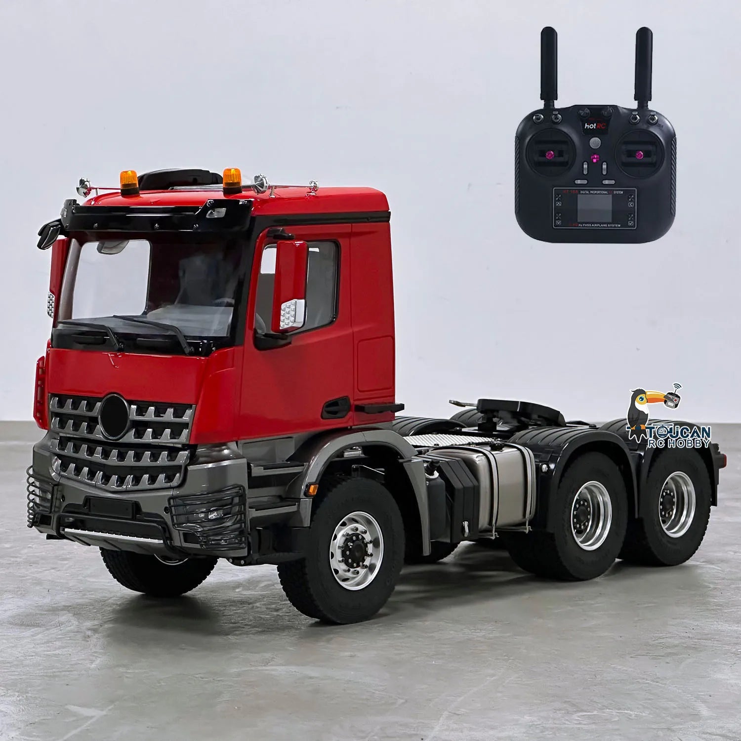 1/14 RC Tractor Truck 3363 Radio Controlled Lorry Car Model Metal NO Lock Differential Axle 2Speed Gearbox Light Sound Radio Toy
