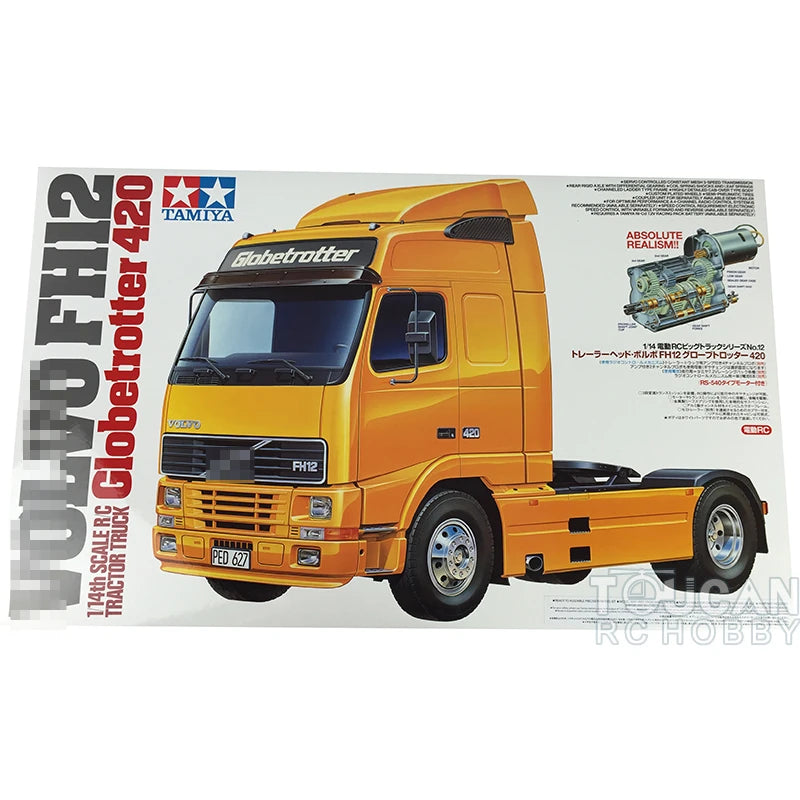 Tamiya Remote Control Truck 1/14 Tractor Mud Head FH12 Globetrotter 420 56312 KIT Model Toys