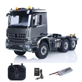 1/14 RC Tractor Truck 3363 Radio Controlled Lorry Car Model Metal NO Lock Differential Axle 2Speed Gearbox Light Sound Radio Toy