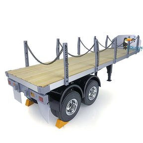 SALE 1/14 RC Tractor Flatbed Semi Trailer Truck KIT 2 Axles for TAMIYAYA Remote Control Vehicle Car Model ToucanHobby TH01024
