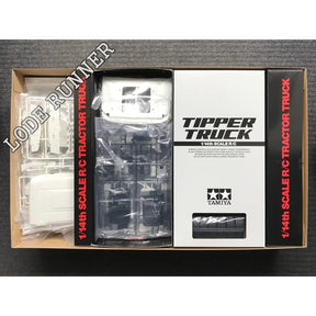 Tamiya RC Truck 1/14 Tractor Arrox Dump Hydraulic Truck 3348 Red Painting Version 56361 KIT Model Toys for Boys