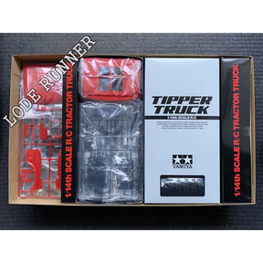 Tamiya RC Truck 1/14 Tractor Arrox Dump Hydraulic Truck 3348 Red Painting Version 56361 KIT Model Toys for Boys