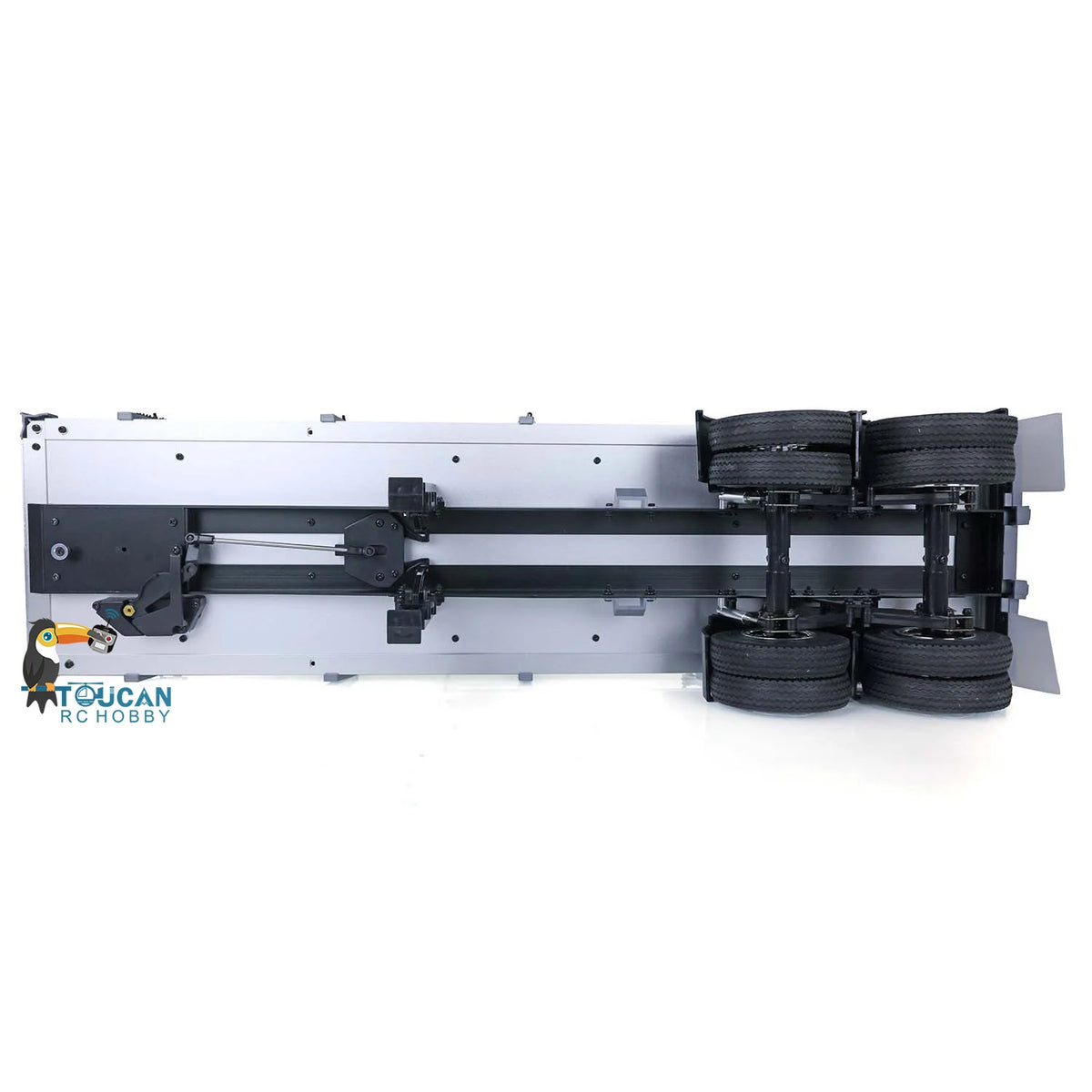 SALE 1/14 RC Tractor Flatbed Semi Trailer Truck KIT 2 Axles for TAMIYAYA Remote Control Vehicle Car Model ToucanHobby TH01024