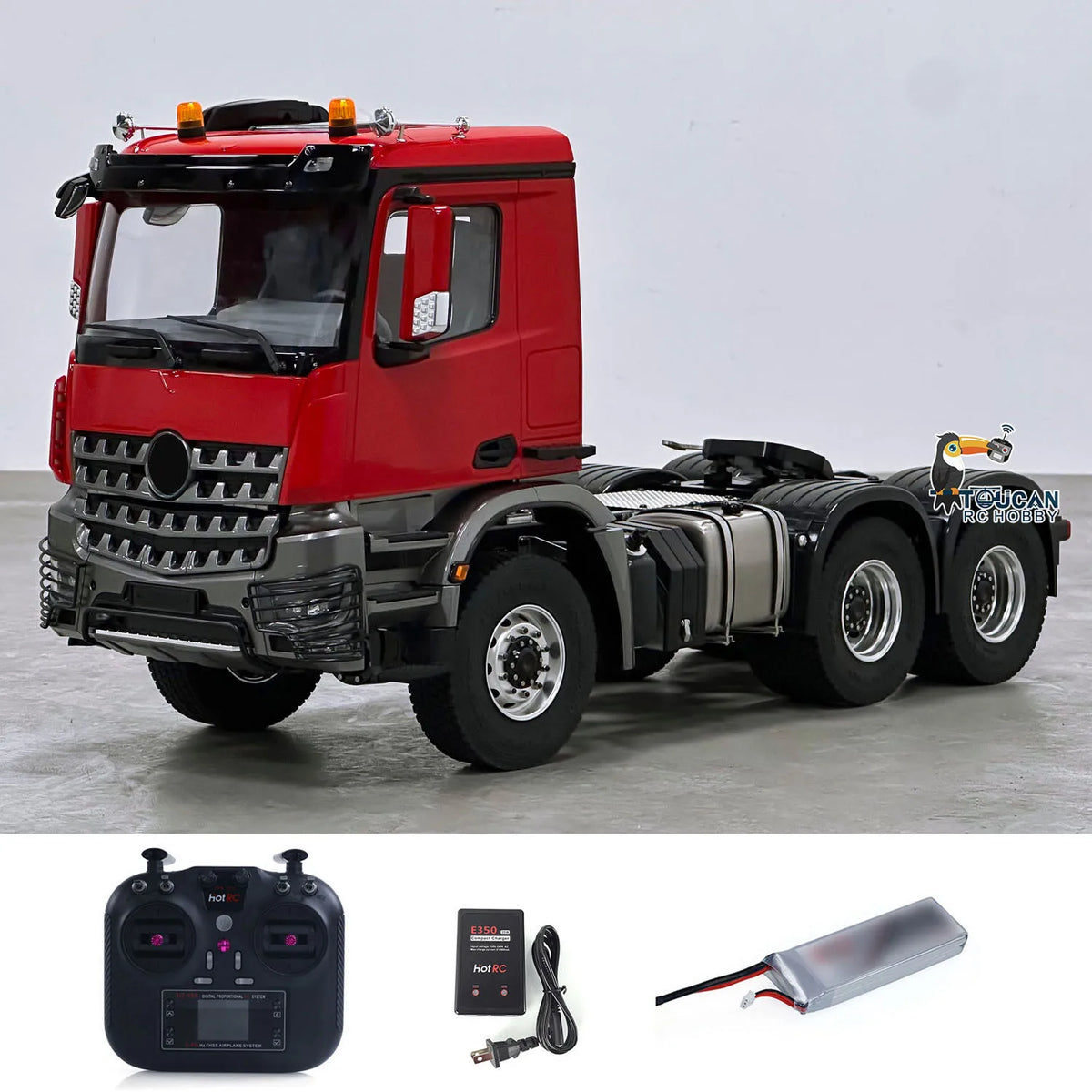 1/14 RC Tractor Truck 3363 Radio Controlled Lorry Car Model Metal NO Lock Differential Axle 2Speed Gearbox Light Sound Radio Toy